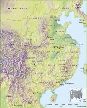 中国东部地区地图